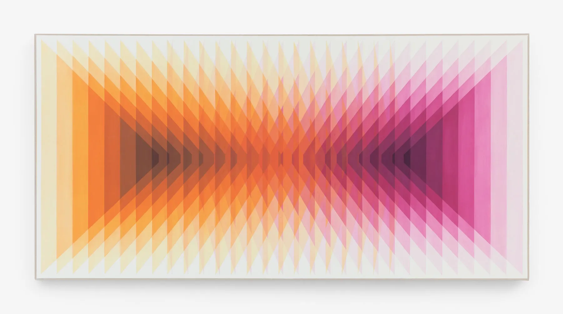 Daniel Mullen — Color interaction orange pink shift, 2026